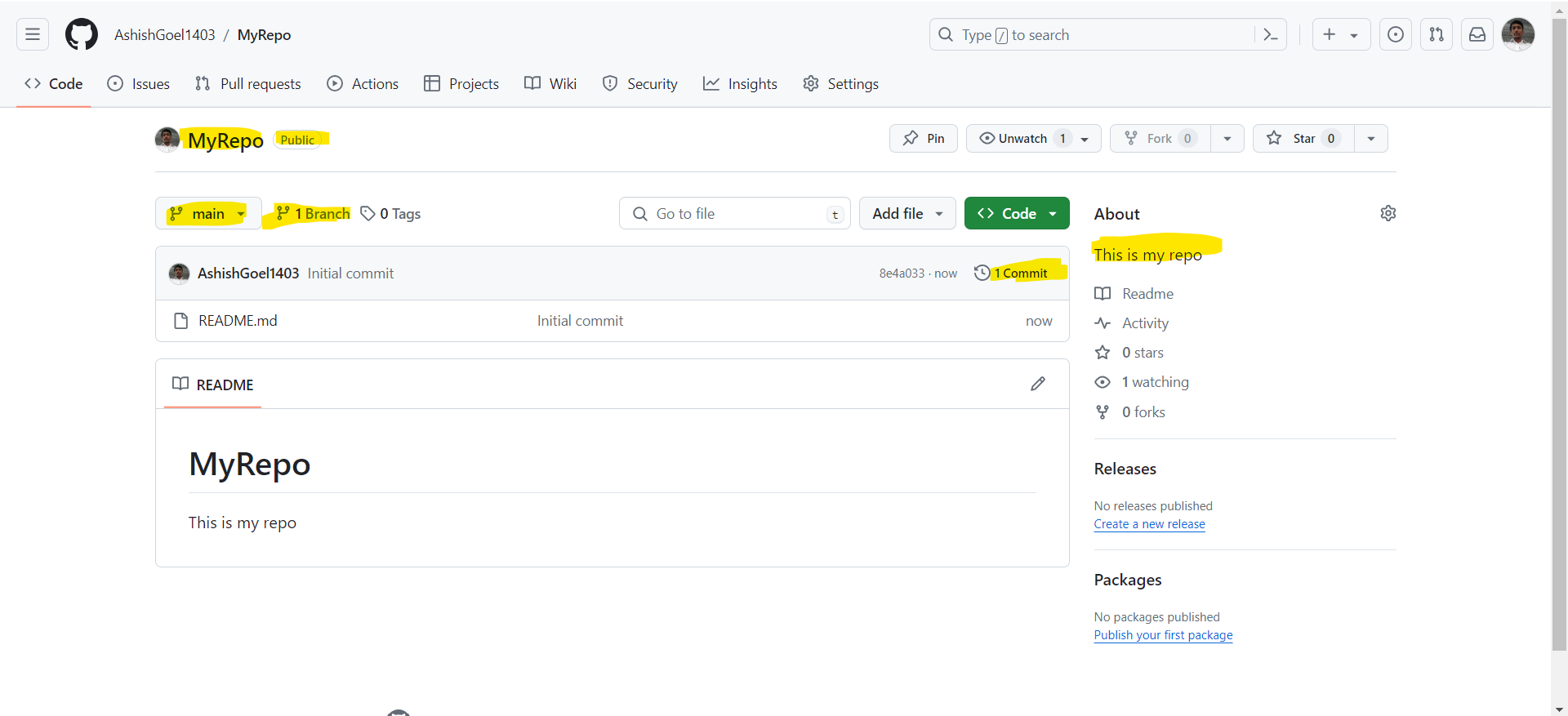 Create a new repository in GitHub Create a new repository in GitHub